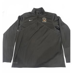 Nike Dri-Fit U.S. Navy 1/4 Zip Jacket Gray Military Pullover Size Medium